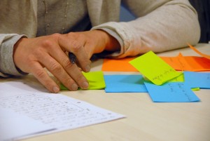 Brainstorming with Post-Its